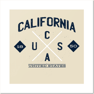 California State Hipster Posters and Art